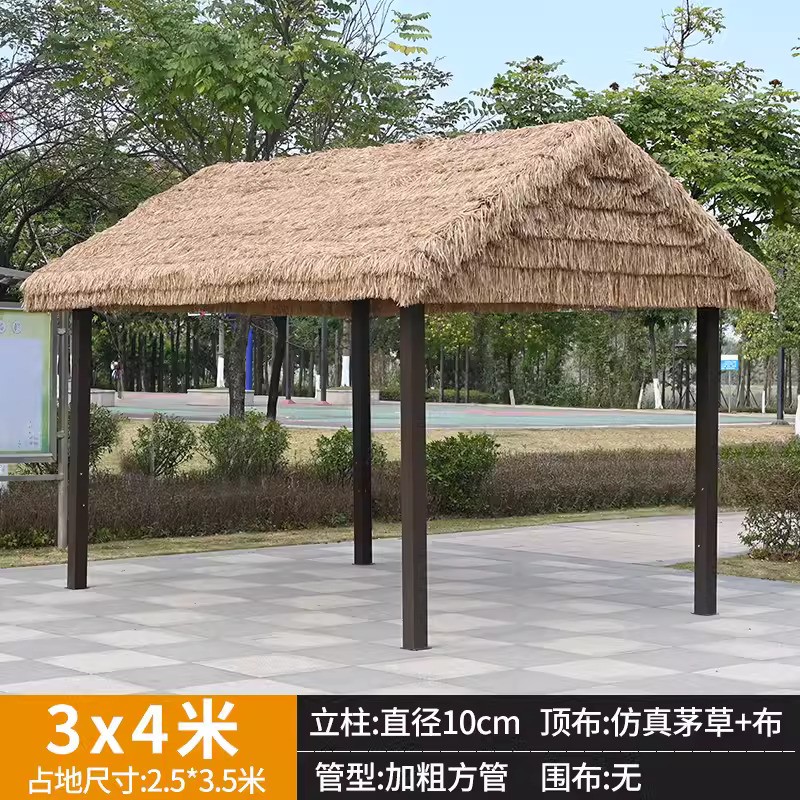 Cloud roof thatch 3x4 meters [no fence] column 10cm